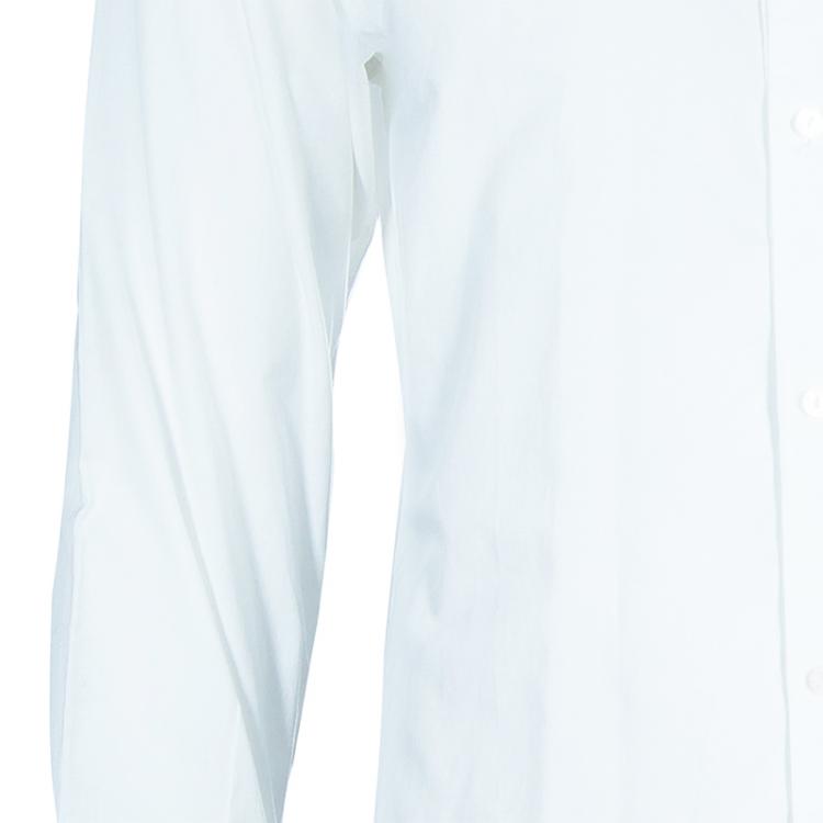 Pre Owned Dolce And Gabbana Men's White Cotton Shirt M