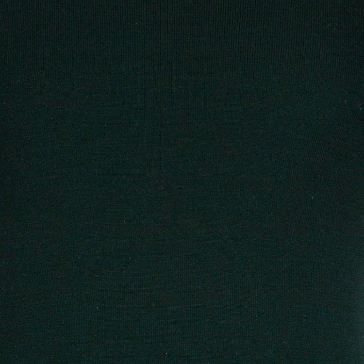 Pre Owned Dolce and Gabbana Men's Moss Green Turtleneck Sweater L