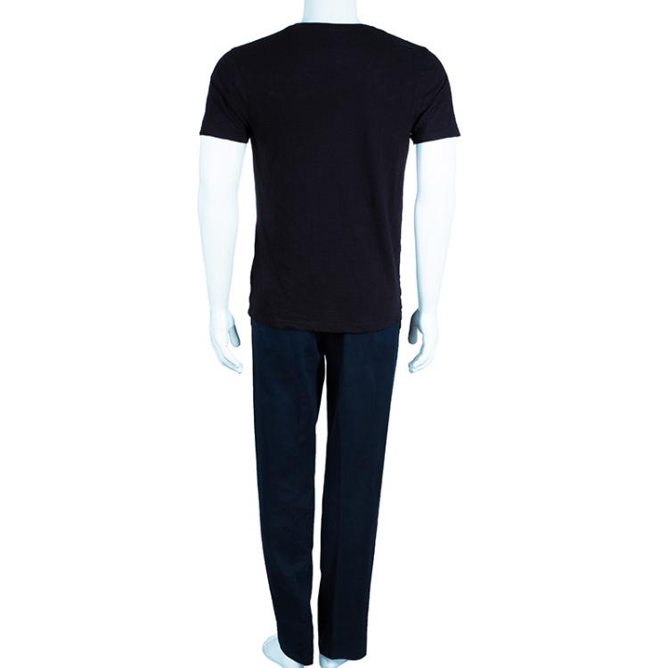 Pre Owned Dolce and Gabbana Men's Navy Blue Trousers M