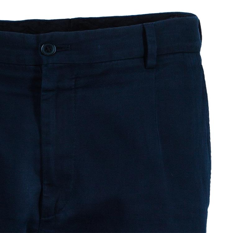 Pre Owned Dolce and Gabbana Men's Navy Blue Trousers M