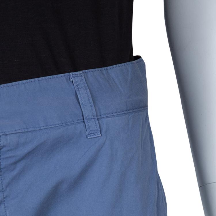 Pre Owned Dolce and Gabbana Blue Cotton Trousers M