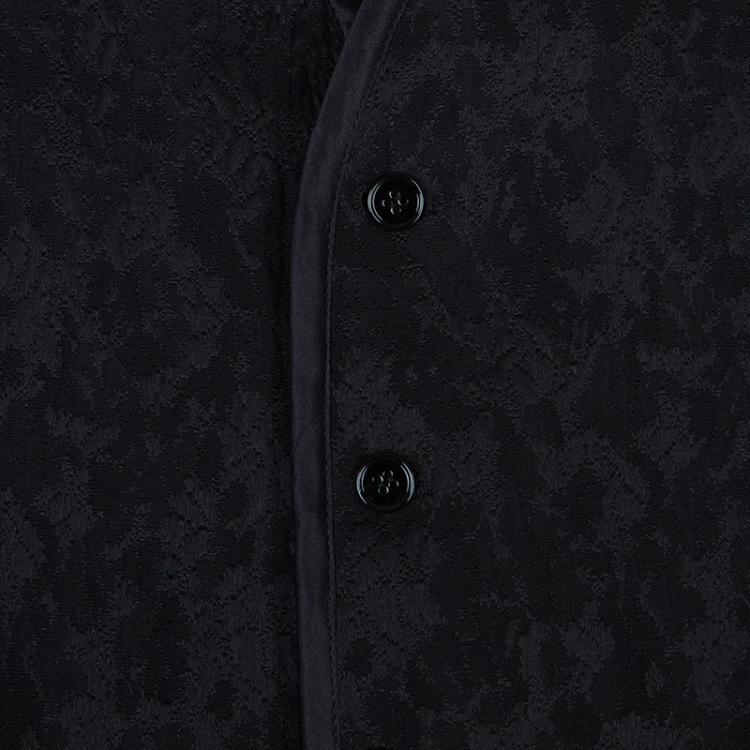مملوكة مسبقًا Dolce and Gabbana Black Wool Waistcoat XL