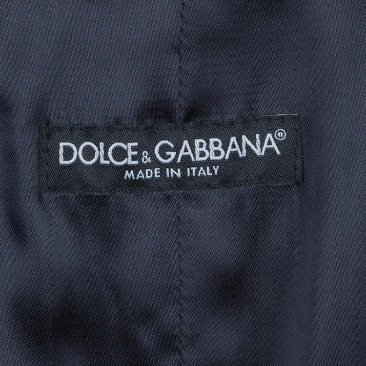 مملوكة مسبقًا Dolce and Gabbana Black Wool Waistcoat XL