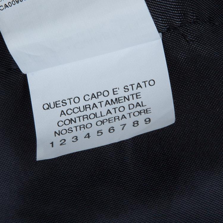 مملوكة مسبقًا Dolce and Gabbana Black Wool Waistcoat XL