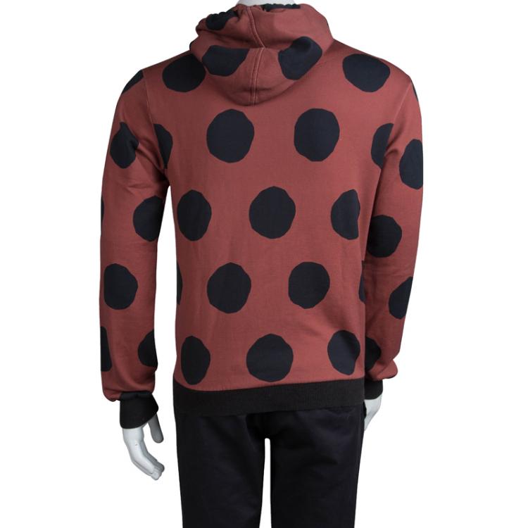 مملوكة مسبقًا Dolce and Gabbana Bull Print Polka Dotted Hoodie S