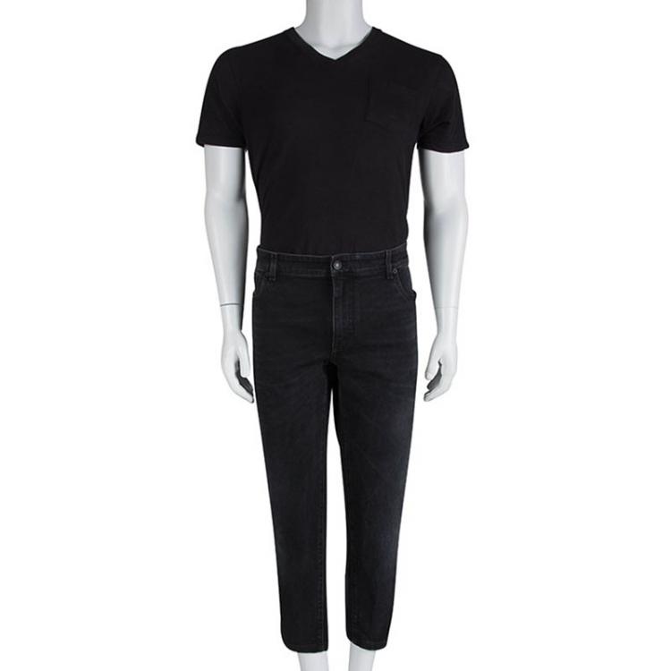 Pre Owned Dolce and Gabbana Black Denim Stretch Jeans 4XL