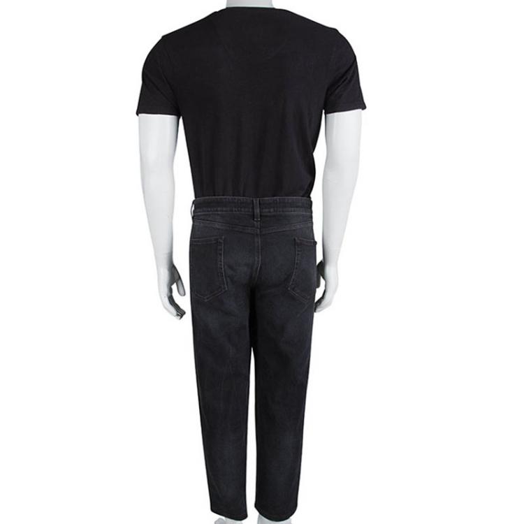 Pre Owned Dolce and Gabbana Black Denim Stretch Jeans 4XL