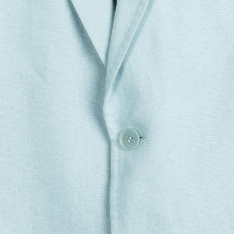 Pre Owned Dolce and Gabbana Powder Blue Linen Blazer XL