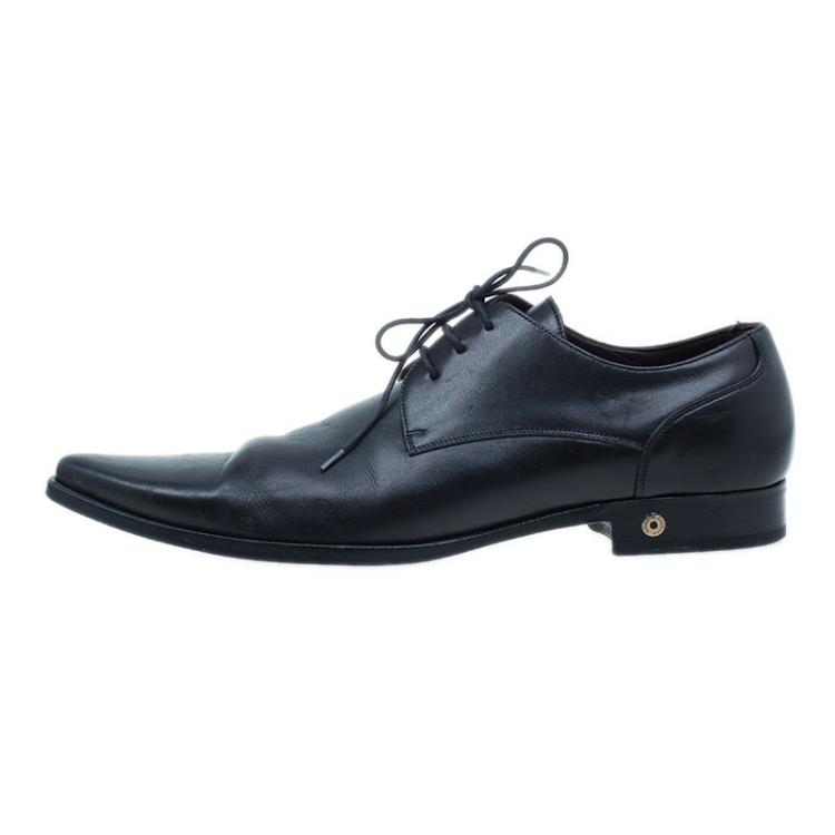 Pre Owned Dolce and Gabbana Black Oxfords Size 41.5