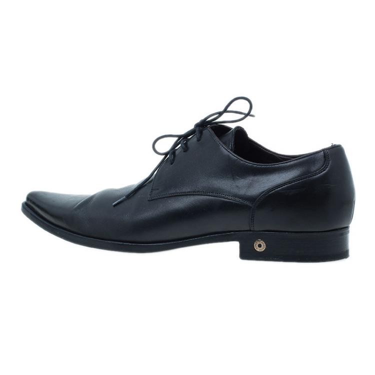 Pre Owned Dolce and Gabbana Black Oxfords Size 41.5
