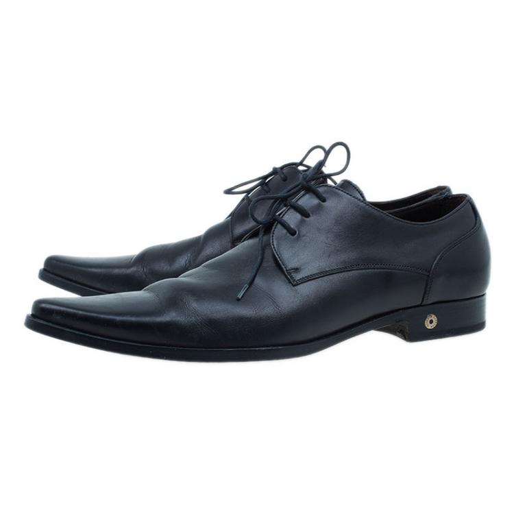 Pre Owned Dolce and Gabbana Black Oxfords Size 41.5