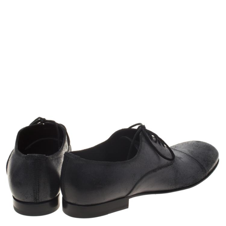 مملوكة مسبقًا Dolce & Gabbana Two Tone Leather Oxfords Size 40.5