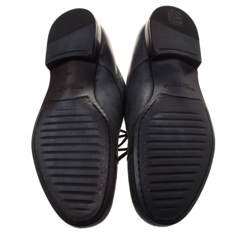 مملوكة مسبقًا Dolce & Gabbana Two Tone Leather Oxfords Size 40.5