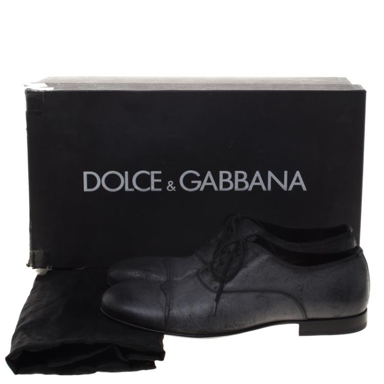 مملوكة مسبقًا Dolce & Gabbana Two Tone Leather Oxfords Size 40.5