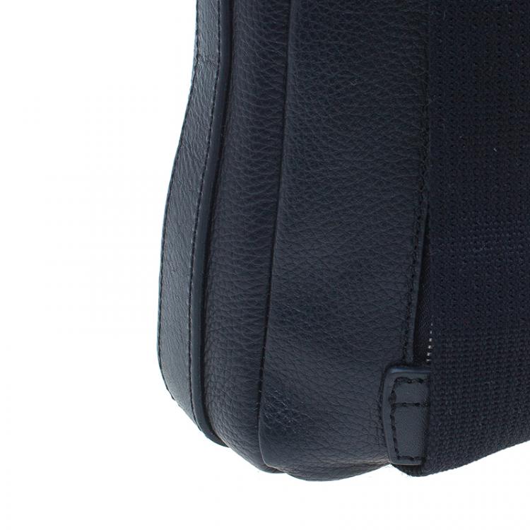 Pre Owned Dolce and Gabbana Black Leather Alan Breifcase