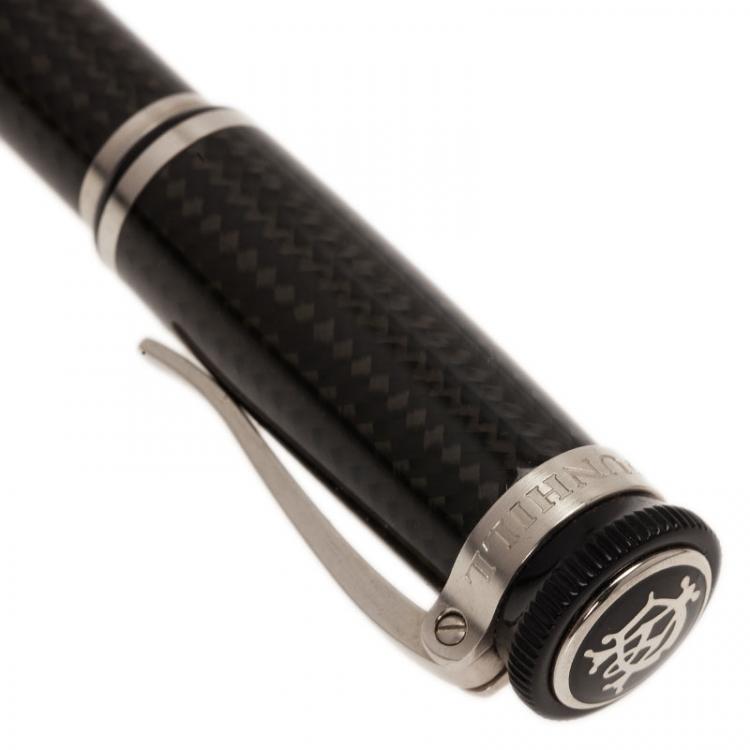 Pre Owned Dunhill Black Fiber Sentryman Rollerball-Pen