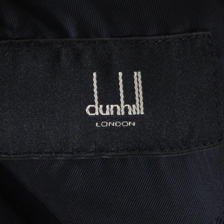 Pre Owned Dunhill Navy Blue Cotton Vest and Jacket Set L