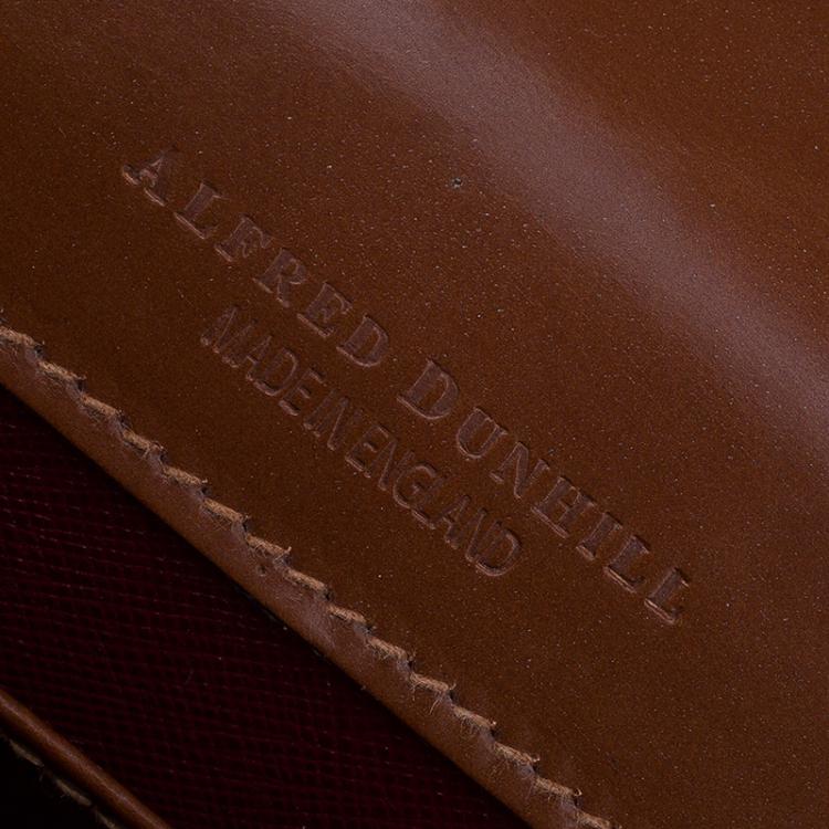 Pre Owned Dunhill Tan Leather Vintage Document Briefcase