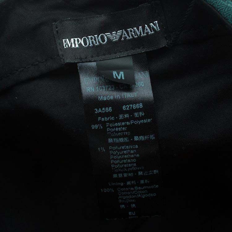 Pre Owned Emporio Armani Green Logo Baseball Cap Size M