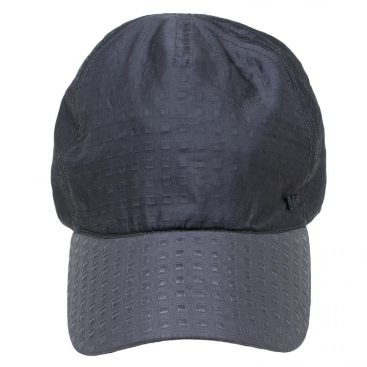 Pre Owned Emporio Armani Grey Baseball Cap Size S 