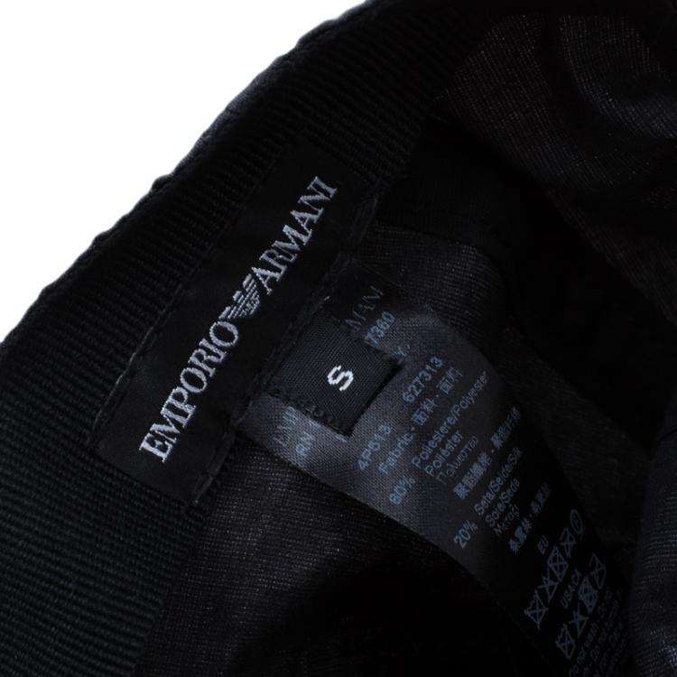 Pre Owned Emporio Armani Grey Baseball Cap Size S 