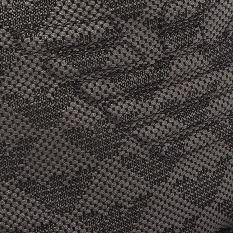 Pre Owned Emporio Armani Grey Monogram Baseball Cap Size L