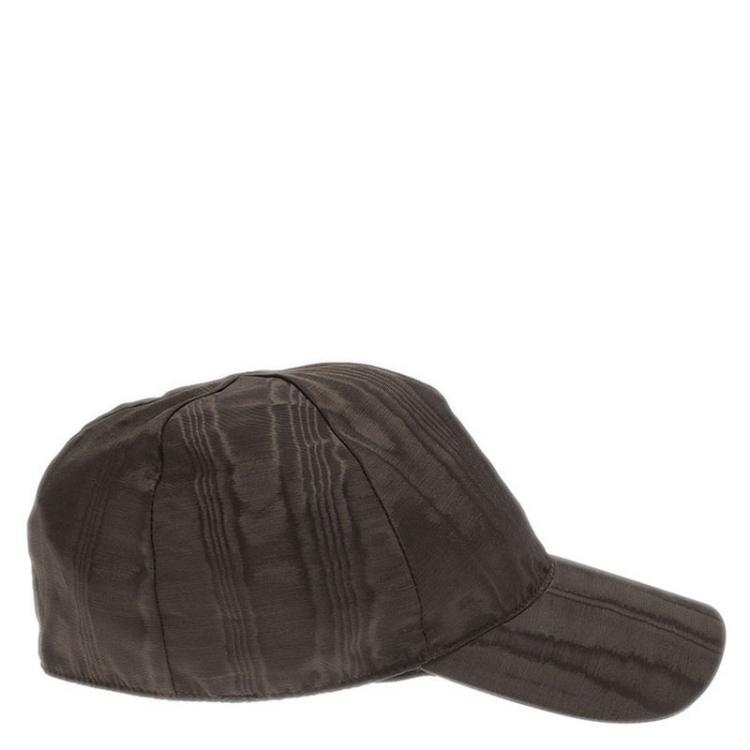 Pre Owned Emporio Armani Brown Baseball Cap Size M