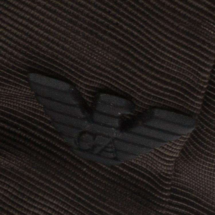 Pre Owned Emporio Armani Brown Baseball Cap Size M