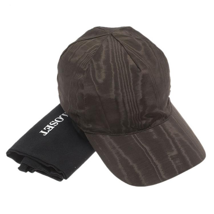 Pre Owned Emporio Armani Brown Baseball Cap Size M