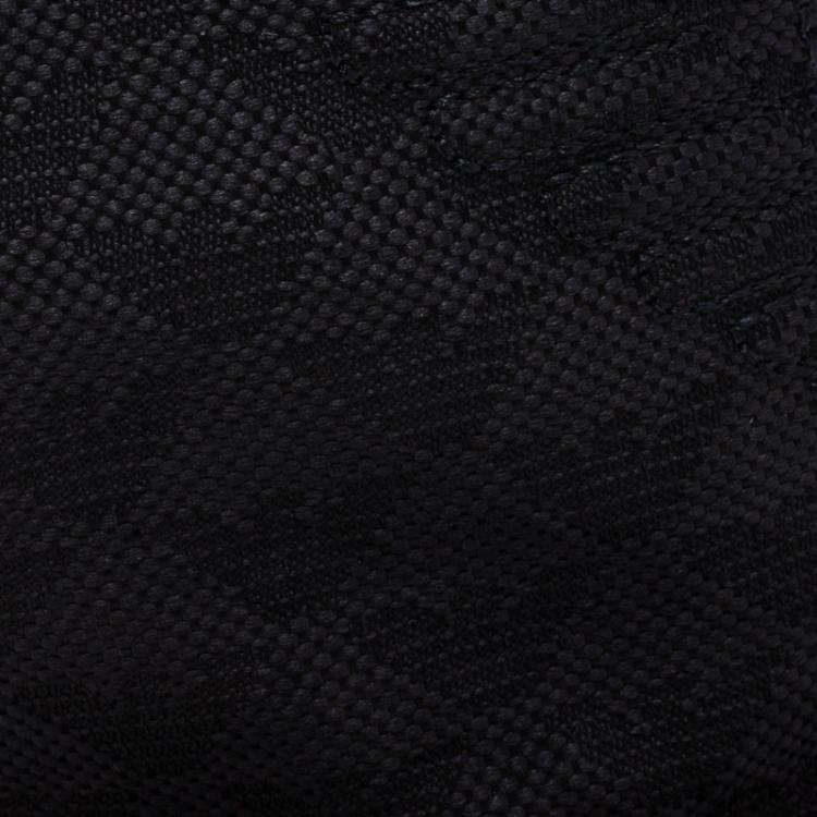 Pre Owned Emporio Armani Graphite Monogram Baseball Cap Size M