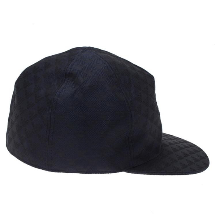 مملوكة مسبقًا Emporio Armani Navy Blue Monogram Baseball Cap Size M