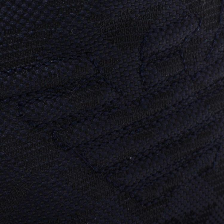 مملوكة مسبقًا Emporio Armani Navy Blue Monogram Baseball Cap Size M