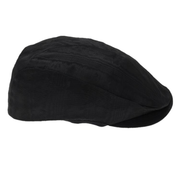 مملوكة مسبقًا Emporio Armani Black Viscose Moire Flat Cap Size M