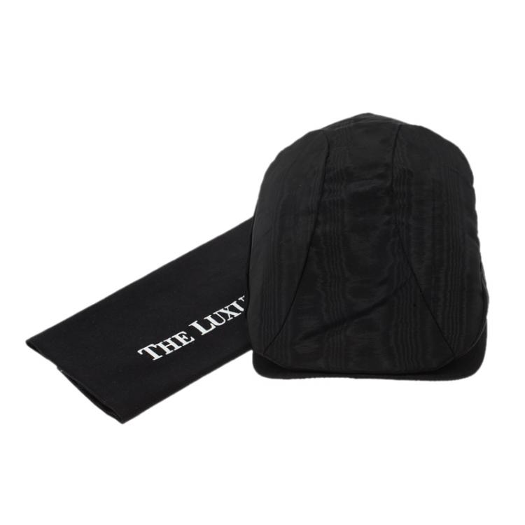مملوكة مسبقًا Emporio Armani Black Viscose Moire Flat Cap Size M