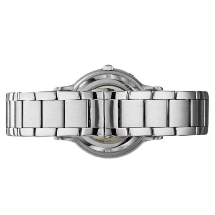 Pre Owned Emporio Armani Silver Stainless Steel AR4668 Men's Wristwatch 40MM