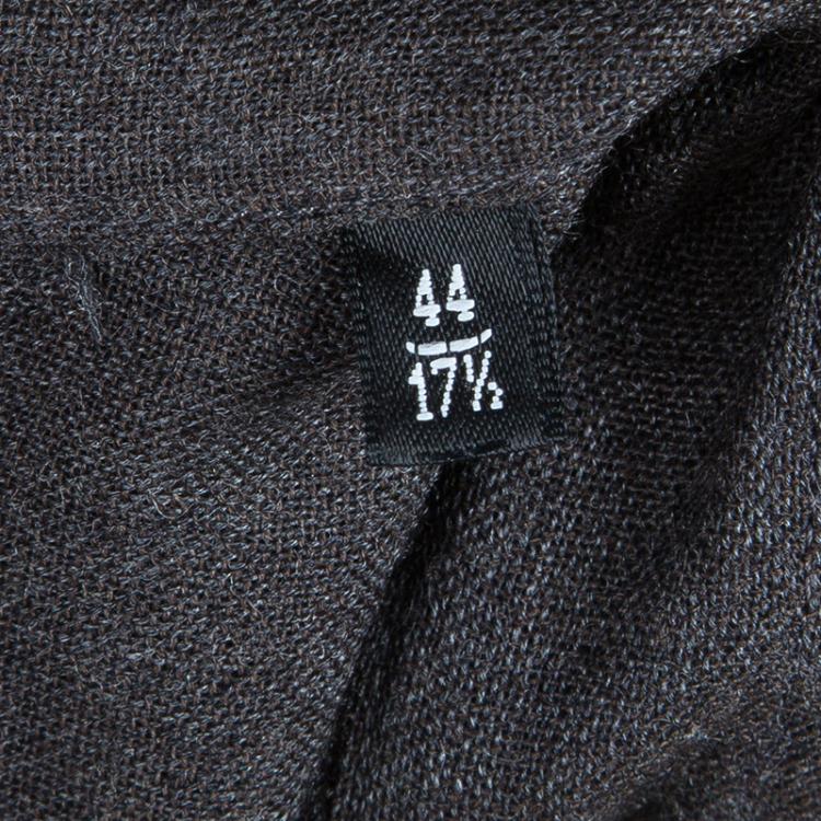 Pre Owned Emporio Armani Men's Grey Shirt L