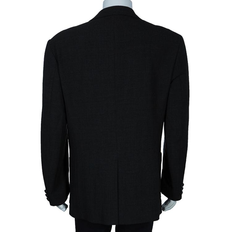 Pre Owned Emporio Armani Men's Grey Wool Blazer L