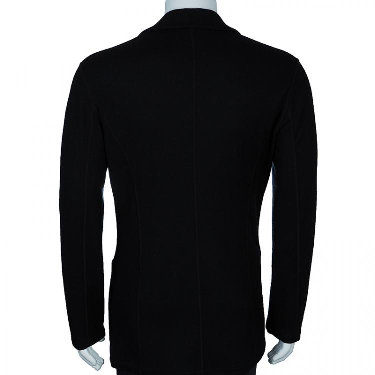 Pre Owned Emporio Armani Men's Black Wool Blazer XS