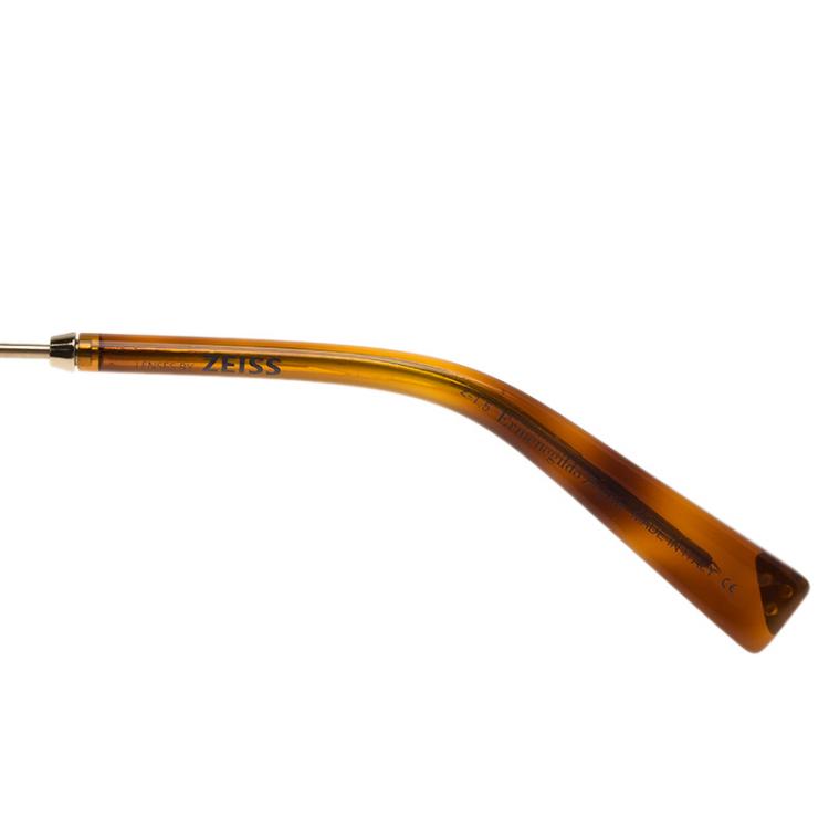 مملوكة مسبقًا Ermenegildo Zegna Silver and Light Brown EZ0007 Aviators