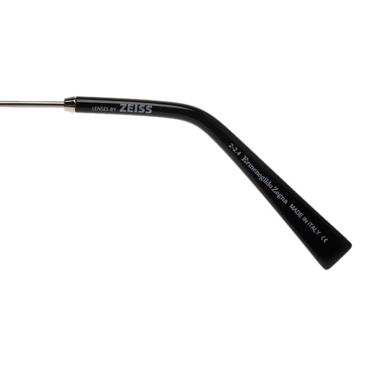 Pre Owned Ermenegildo Zegna Silver and Black EZ0007 Aviators