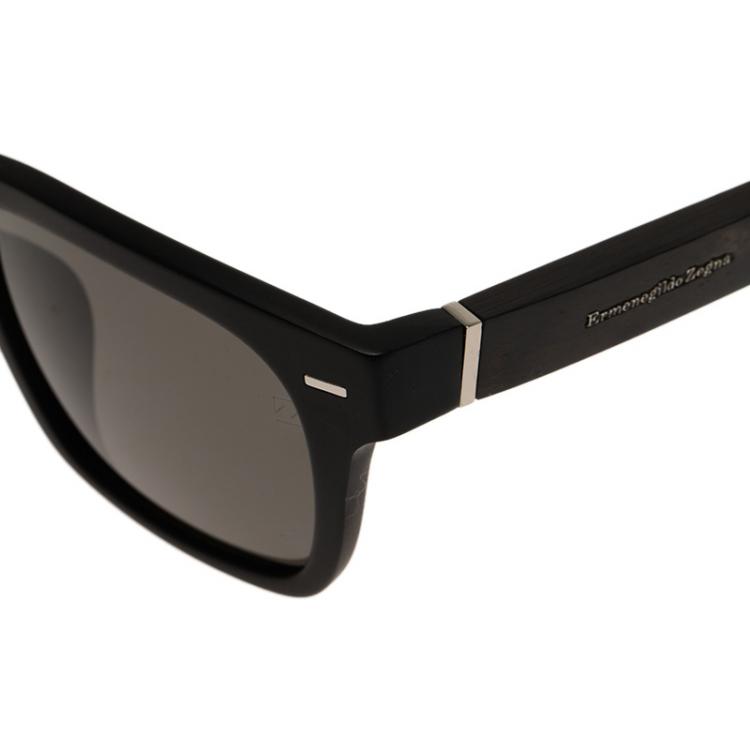 مملوكة مسبقًا Ermenegildo Zegna Black SZ3652G Wayfarers