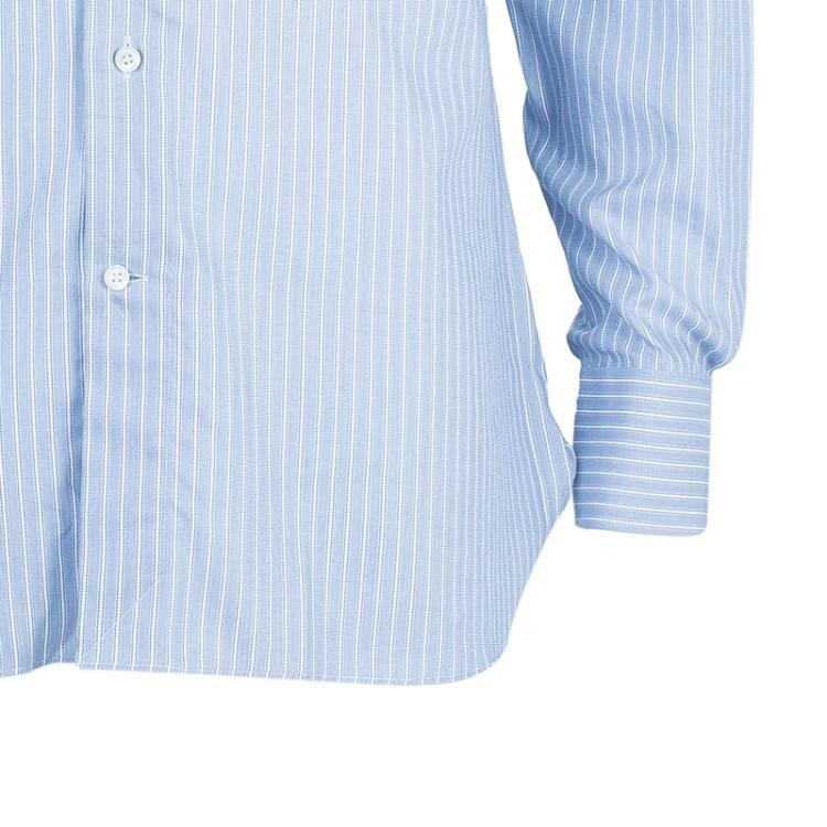Pre Owned Ermenegildo Zegna Blue Pinstripe Formal Shirt L