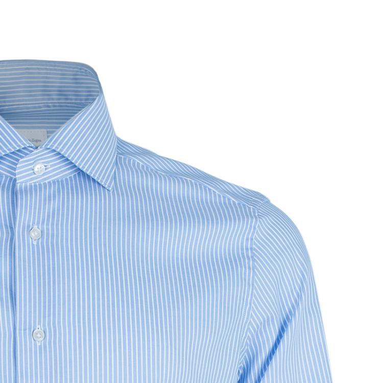 Pre Owned Ermenegildo Zegna Blue Striped Shirt L