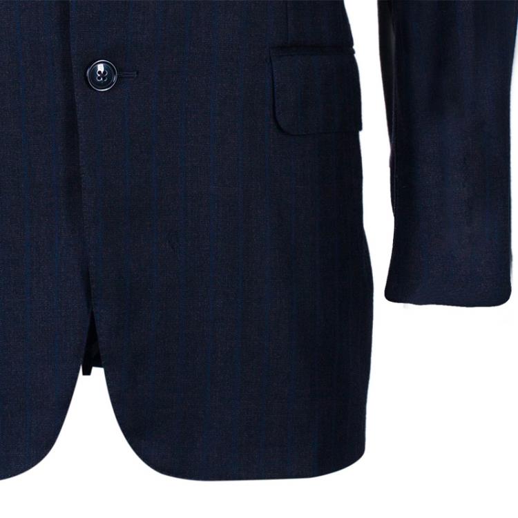 Pre Owned Ermenegildo Zegna Men's Black Trofeo Wool Suit M