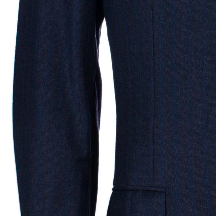 Pre Owned Ermenegildo Zegna Men's Black Trofeo Wool Suit M