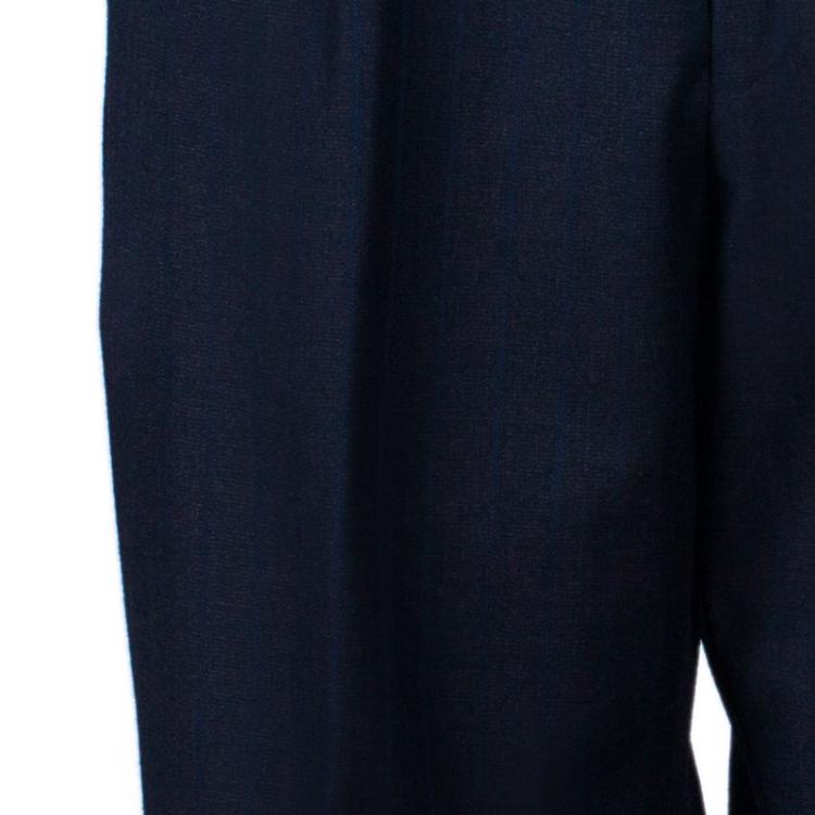 Pre Owned Ermenegildo Zegna Men's Black Trofeo Wool Suit M