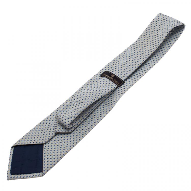 Pre Owned Ermenegildo Zegna Light Blue Tie