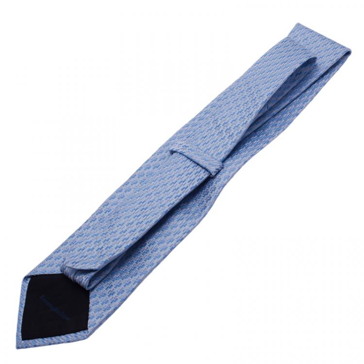 مملوكة مسبقًا Ermenegildo Zegna Light Blue Silk Tie