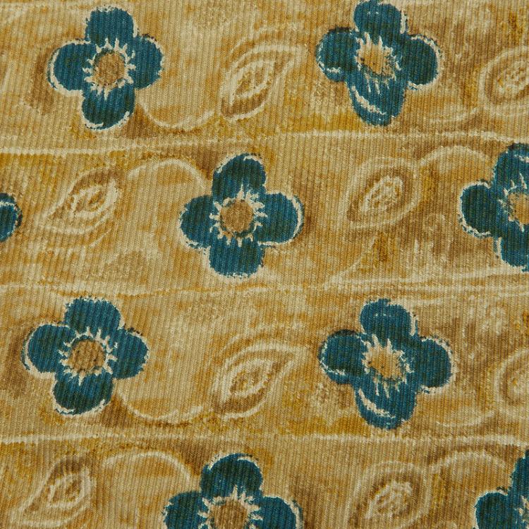 مملوكة مسبقًا Ermenegildo Zegna Yellow Floral Print Silk Tie 