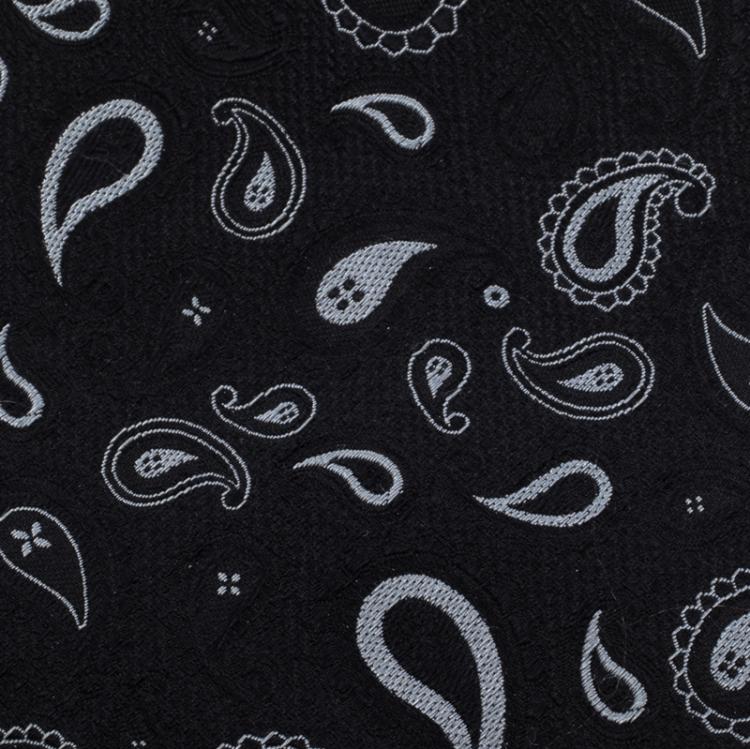 Pre Owned Ermenegildo Zegna Navy Blue Paisley Patterned Silk Tie